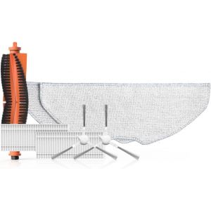 Kit D'Accessoires Robot Aspirateur Laveur Re4/Re4+/Re5/Re5+, 1 X Principale, 2 X S Latérales, 2 X Filtre Haute Efficacité, 1 X Paire De Serpillières - Neuf