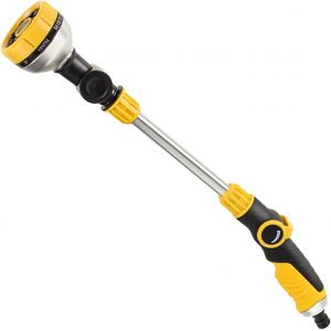 JGD-Arroseur de jardin - Pistolet d'arrosage - Douchette de jardin - 8 modes de pulv&eacute;risation - Arrosage - Baguette magique - Buse de pulv&eacute;risation amovible - Jaune - Pour arrosage de jardin - Neuf