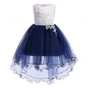 Robe Trapeze Sans Manches En Dentelle Irreguliere Pour Petite Fille, Ideale Pour Une Soiree Costumee (100 Pieces) - Neuf