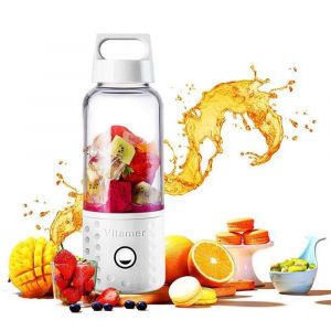 Mixeur, centrifugeuse, mixeur portable pour smoothies, machine puissante, mini-tasse à jus électrique rechargeable, tasse à citron, tasse à remuer, milkshake aux fruits (Yubai) - Neuf