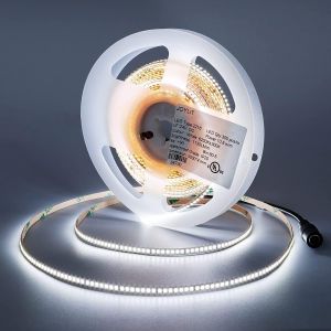 Chenquansarl-24v Ruban Led 5m Blanc Froid 1100lm/M Luminosité 4mm Étroit Interieur, Ul Ce Pro Haute Cri 90+ 350leds/M Densité Smd2216 6200k Bandes Lumineuses 60w Dimmable Adhésives Reglette Led Meubl - Neuf