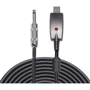 USB vers 6.35mm 1/4 ""Mono M&acirc;le Guitare &Eacute;lectrique C&acirc;ble-Studio Audio C&acirc;ble Connecteur Adaptateur pour Instruments d'Enregistrement (3 M&egrave;tres/9.8ft) - Neuf