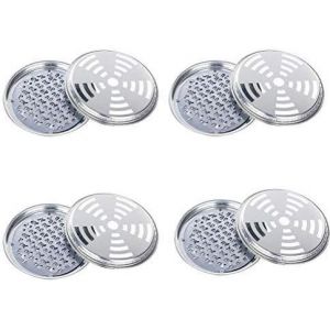 CHECARZHN--NO1-Porte-Spirale D'Encens 4 Pièces Support De Bo e De Moustique En Acier Inoxydable Support De Bo e De Moustique Avec Couvercle Pour Une Utilisation Intérieure Et Extérieure - Neuf