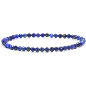 Eryi-Bracelet En Véritable Pierre Précieuse Avec Perles À Facettes De 4 Mm - Différentes Longueurs - Bracelet En Pierres Précieuses Porte-Bonheur Talisman Cadeau - Neuf
