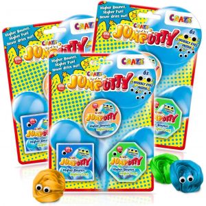 JUMPUTTY Pâte à Modeler rebondissante Pack de 3Pate Intelligente à emporter 12x 15gPate a Modeler Enfant 2 Ans - Neuf