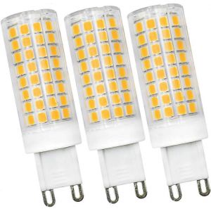 Ampoule Led G9 &Agrave; Deux Broches Dimmable 8 W &Eacute;quivalent &Agrave; Une Ampoule Halog&egrave;ne 60 W Blanc Chaud 3000 K Ca 220 V-240 V Convient Aux Lampes En Cristal, Lustres Et &Eacute;clairages Domestiques. - Neuf
