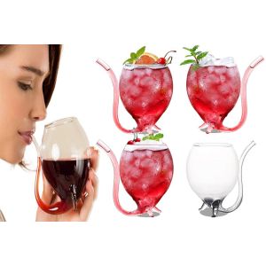 Lot De 4 Verres &Agrave; Porto En Verre Souffl&eacute; &Agrave; La Main Pour D&eacute;guster Liqueurs Et Vins Fortifi&eacute;s - Neuf