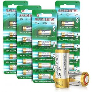 Lot de 20 Piles alcalines 23 A 12 V A23S MN21/23 L1028 A23 12 V - Neuf