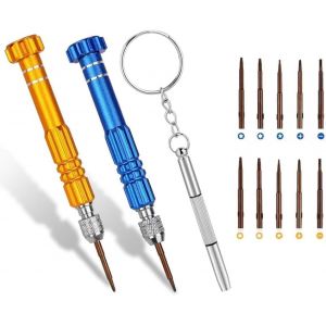 KAL-Kit De Réparation De Micro Tournevis Pour Lunettes De Soleil, Montre, Ordinateur Portable, Électronique, Téléphone Portable Et Bijoux 5 En 1 - Neuf