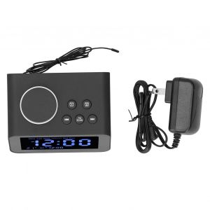 HJLIAN Radio-reveil numerique de bureau, chargement USB, reveil electronique pour chambre a coucher, US 100-240 V - Neuf