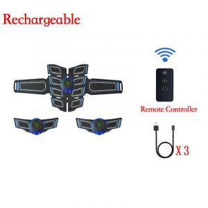 Stimulateur Musculaire Électrique Intelligent Ems Avec Télécommande,Autocollant D'entraînement Abdominal,Relaxation Musculaire,Masseur Amincissant Pour Le Corps - Type Type02m02 - Neuf
