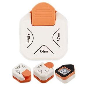 Chenquansarl-Perforatrice D'angle 3 En 1 4 Mm, 7 Mm, 10 Mm, Arrondisseur De Coins En Métal Et Plastique, Pour Le Bricolage Avec Du Papier, Des Cartes, Du Scrapbooking, Des Étiquettes Cadeaux, Des Éti - Neuf
