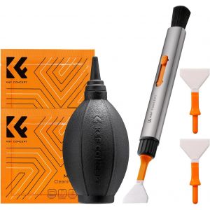Kit de Nettoyage¿2*Chiffon pour Aspirateur+Stylo de Nettoyage de Remplacement+2*Baguette de Nettoyage pour Cadre Complet+Souffle en Silicone pour Objectif Filtre Caméra Appareil - Neuf