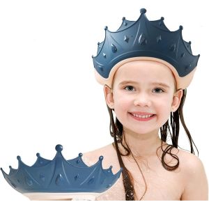 Bleu - 15*13cm, Bonnet De Bain Bébé, Masque De Natation Bébé, Bonnet De Bain Enfant 0-9 Ans, Masque Bonnet De Bain Enfant Réglable, Protège Les Yeux Et Les Oreilles Des Enfants - Neuf