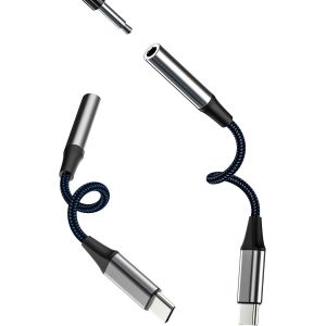 Loc-Adaptateur Usb C Vers Jack Écouteur 3.5Mm Pour(Lot De 2)Pour Iphone 16 15 Pro Compatible Avec Samsung S24 S23 S22 Pour Ipad Audio Casque Microphone Dac Aux Câble Type C Connecteur Auxiliaire - Neuf