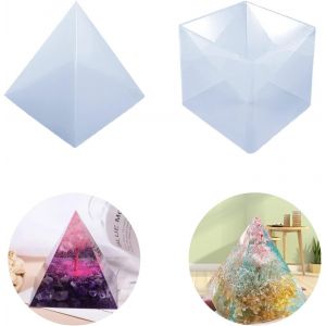 Pyramide Ornement Bricolage Pyramide De Bijoux En R&eacute;sine De Silicone Grandes Formes En R&eacute;sine Pyramide R&eacute;sine Moule En Silicone Diy Pyramide Moule En Silicone En Forme De Pyramide Pour La Fabrication - Neuf