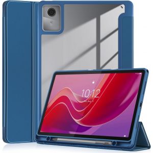pour Coque Lenovo Tab M11 avec Porte-Stylo 11 Pouces 2024, [Auto Wake/Sleep] Housse en Cuir pour Tablette Lenovo M11 [TB330FU /TB330XU] (Bleu Marine) - Neuf