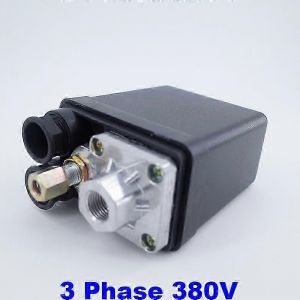 Vanne de commande de pressostat de pressostat de compresseur d'air triphasé de haute qualité 175psi 10bar 380v 20a - 1 port - Gamme 6-8bar - Neuf