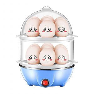 Cuiseur &Agrave; ?Ufs Double Couche Capacit&eacute; De 14 ?Ufs Cuiseur &Agrave; ?Ufs Durs Bouilloire &Agrave; ?Ufs &Eacute;lectrique Anti-Sec Avec Tasse &Agrave; Mesurer De 40 Ml L&eacute;gumes &Agrave; La Vapeur - Neuf