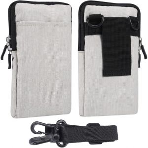 KAL-Sac De Ceinture Clip Pour T&eacute;l&eacute;phone Portable, Petit Sac &Agrave; Bandouli&egrave;re Homme, Femme Homme Universel Sacoche De Ceinture Travail Pochette Telephone Sac &Agrave; &Eacute;paule Sac &Agrave; Main Housse De Transport - Neuf