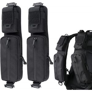 Jgd-Pochette Pour Bretelle De Sac Tactique Molle Avec Poche Suppl&eacute;mentaire Et Fixation &Agrave; Bandouli&egrave;re - Neuf