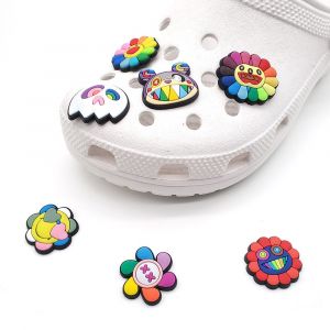 Lot De 8 Décorations De Sabots 3d (Tournesol), Breloques Pour Chaussures, Jolies Chaussures - Neuf