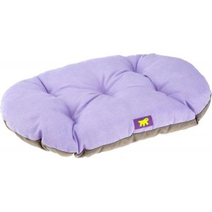 Kal-Panier Chien Relax, Coussin Chiens Moyen, Panier Chat, Tapis Pour Chenils Et Voitures, Lavable, En Coton Avec Rembourrage Doux, 65 X 42 Cm. Lilas - Neuf