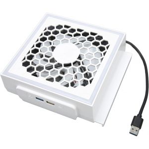 Ventilateur De Refroidissement Pour Series S,Refroidisseur De Console De Jeu R&eacute;glable &Agrave; 7 Modes D'&Eacute;clairage Rvb,Syst&egrave;me De Refroidissement Par Ventilateur &Agrave; 3 Vitesses - Neuf
