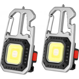 Mini Lampe De Travail Led Rechargeable 800 Lumens Mini Lampe De Poche,Lampe Porte Cl&eacute;,Lampes D'inspection &Eacute;tanche Magn&eacute;tique Baladeuse Led Pour La R&eacute;paration De Camping &Eacute;clairage De Secours - Neuf