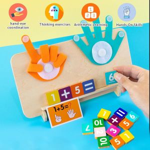 Wooden Educational Toy for 3 4 5 6 Year Old Kids Montessori Learning to Count Math Educational Toy for Boys Girls - Neuf