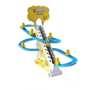 Roller Coaster Toy Electric Duck Climbing Stairs amp; Slide Set Gift For Kids Best - Neuf