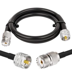 C&acirc;ble RG8X CB 2m UHF PL259 M&acirc;le vers Femelle 50 ohms Faible Perte pour Radio HAM et CB, Analyseur d'Antenne, Charge Factice, Compteur SWR(1 Pi&egrave;ce) - Neuf