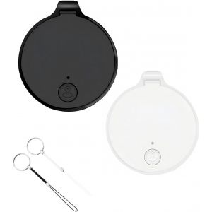 KAL-Smart Tag Lot De 2 Localisateurs De Clés ¿ Tracker Compatible Avec Apple Où Est ? App (Ios Uniquement), Bluetooth Keyfinder Pour Clés, Bagages, Valise, Portefeuille, Batterie Remplaçable - Neuf