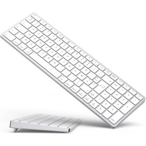 Clavier Bluetooth Sans Fil Pour Mac Os U2013 Disposition Azerty, Touches Ciseaux Pour Une Frappe Précise, Batterie Rechargeable, Autonomie Extra-Longue, Compatible Avec Imac/Macbook Pro/Mac Mini Ou - Neuf