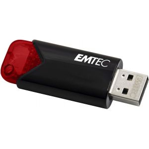 Click Easy B110 USB 3.0 (3.2) Flash Drive, 256GB External Storage, 20Mb/S Reading, 10Mb/S Write, Click Easy - 21 x 57 x 12 mm, Red ECMMD256GB113 - Neuf
