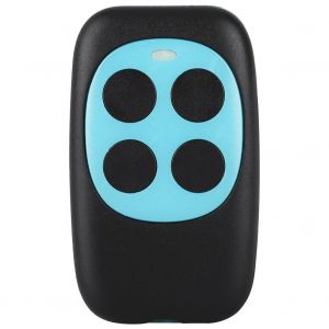 Telecommande de porte de garage 4 boutons, emetteur sans fil 433 MHz (bleu) - Neuf