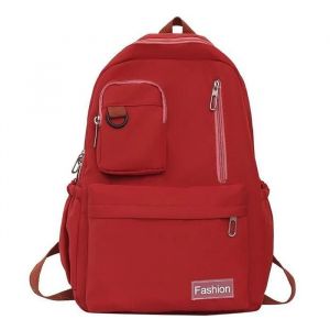 Sac &agrave; dos pour &eacute;tudiant, cartable pour femme, sac &agrave; dos de voyage pour homme, cartable pour femme, rouge - Neuf
