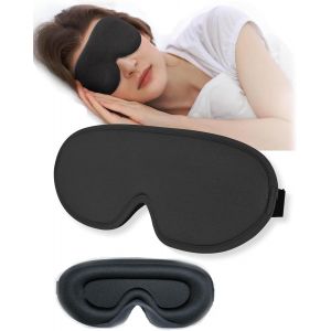 Jgd-Cache Oeil Couvre Yeux Pour Dormir Mask Pour Dormir Yeux Cache Yeux Avion Masque M&eacute;dical Pour Les Yeux Masque De Sommeil De Haute Qualit&eacute; Masque Pour Les Yeux 3d Masque Pour Les Yeux Au Noir - Neuf