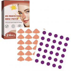 Checarzhn--No1-Patch De Protection Solaire Pour Nez,Patch Anti-Uv Pour Le Nez,Autocollants De Protection Solaire Nez,Pour Alpinisme Pêche Randonnée Sports De Plein Air Bronzage,24 Protège-Nez Uv/30 D - Neuf