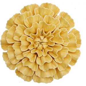Décoration Murale Wall Décor Fleur Cadeau Figurine Moderne Sculpture Arts Maison Statue Céramique 18cm - Neuf