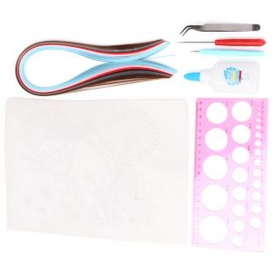 Kit de quilling en papier a faire soi-meme, motifs artisanaux, pour cultiver l'interet des enfants - Neuf