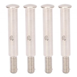 Axe de roue avant RC en acier, 35mm, 4 pièces, accessoires de voiture télécommandés pour Traxxas Slash 2WD argent - Neuf