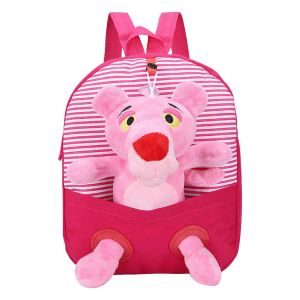 Sac a dos 3D en peluche Panthere rose pour enfants, sac de collations, cartable etanche pour enfants - Neuf
