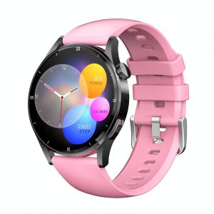 Montre Connectée Sportive Avec Appel Bluetooth Surveillance Santé Étanche Longue Autonomie Rose Yonis - Neuf