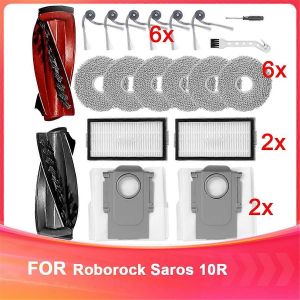 Pi&egrave;ce de rechange pour aspirateur robot Saros 10R : 1 paire de brosses principales, 1 brosse lat&eacute;rale, 1 lingette et 1 filtre - Neuf