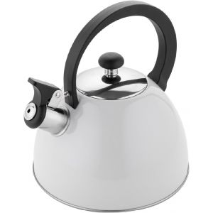 - Bouilloire Inox (2,5 L) I Bouilloire Sifflante Brillo I Poign&eacute;e R&eacute;sistante &Agrave; La Chaleur I Bouilloire Non Electrique I Bouilloire Induction, Gaz I Pour Th&eacute; Et Caf&eacute; I Couleur: Gris Clair - Neuf