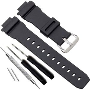 Eryi-Natural Poly Urethane Replacement Watch Band Strap For Casio Mens G-Shock Dw-5900 Dw-6100 Dw-6695 Dw-6900 G-6900 Gw-M5610 Dw-5600e Gw-6900 - Neuf