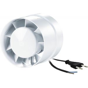 Extracteur d'Air Silencieux 100mm 125mm 150mm-Ventilation pour Salle de Bain,Toilette,Cuisine,Garage,Chambre de culture indoor-Économe en Énergie,Gaine Axial (125mm).[I384] - Neuf
