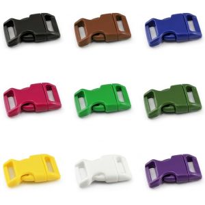Jgd-Lot De Fermetures &Agrave; Clic 3/4"" (20 Mm De Large) En Plastique/Fermeture &Agrave; Clip/Fermeture &Agrave; Clip/Fermeture Enfichable/Fermeture Pour Bracelets En Paracorde, Colliers De Chien, Sac &Agrave; Dos, Bagages - Neuf