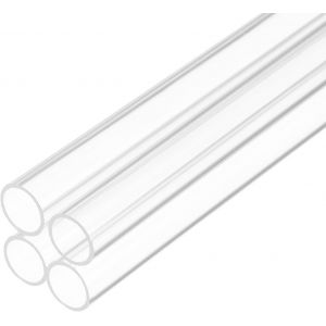 KALANKA-Tube Rigide en Plastique Transparent de 6 Pouces (15cm) de Diam&egrave;tre 10mm x 12mm (3/8 Pouce x 1/2 Pouce) en Acrylique Lot de 4 Pi&egrave;ces - Neuf